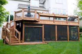 Screen Porch Under A Deck No Link This Is Just An Ad But Good For Idea Building A Deck House With Porch House