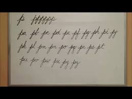Using basic shapes, and a cursive letter i, your turtle will come to shape. How To Connect Cursive P American Handwriting Youtube