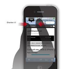Url Shortening Gesture Concept Iphone App Design Shortening Concept