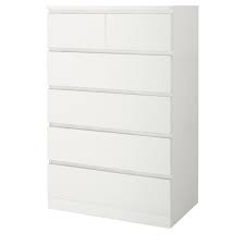 Ikea malm chest of 6 drawers dresser oak effect. Malm 6 Drawer Chest White 31 1 2x48 3 8 Our Favorite Ikea