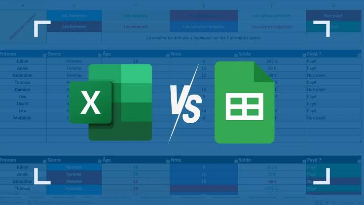 Google Sheets ou Excel : les points forts de chacun