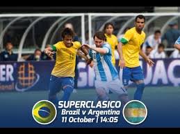 A(z) argentina vs brazil 4:3 all goals című videót amelie nevű felhasználó töltötte fel a(z) sport kategóriába. Brazil Vs Argentina Super Clasico 2014 Full Match 1sthalf Youtube