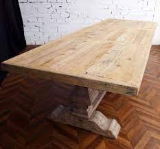 magnifique table de ferme monastere de salle a manger en bois brut veinures et noeuds apparants table de ferme salle a manger bois table monastere