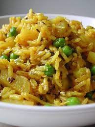 Indian Rice And Potatoes Indian Food Recipes Indian Cooking Vegetarian Recipes