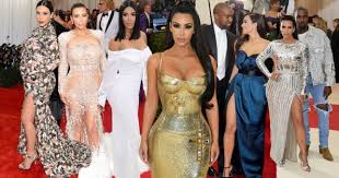 Kim kardashian's dripping latex thierry mugler dress at this year's met gala stole the show, but someone who wasn't thrilled with the look was her husband, kanye west. Met Gala 2019 Kim Kardashian Posts Past Looks As She Preps For Camp Theme Metro News
