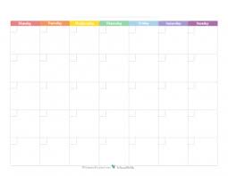 You may download these free printable 2021 calendars in pdf format. Day24 More Blank Monthly Calendars Scattered Squirrel