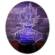 3d Illusion Nuit Lumiere Win Y Led Bureau Table Lampe 7 Couleur Tactile Lampe Maison Chambre Bureau Decor Pour Enfants D Anniversaire D Dragon Ball Dragon Goku