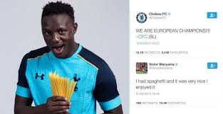 Betking sports news is the ultimate news resource, bringing you the latest sports and football news all in one place, via desktop, tablet and mobile! Football Tweet V Twitter Victor Wanyama Eating Spaghetti Was More Important To Twitter Than Chelsea Winning The Champions League
