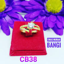 Daftar harga cincin emas baru dan bekas termurah 2021 di indonesia. Emas Murah Bangi Cincin Batu Permata