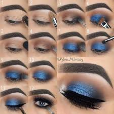 Smokey Eye Makeup For Blue Eyes Step By Step Blue And Brown Smokey Eye Step By Step Tutorial Besteyemakeup Eye Makeup Steps Smokey Eye Easy Blue Eye Makeup