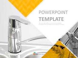 A plumbing fixture is a part that is connected to a plumbing system and carries water through a building. Faucet Free Ppt Template