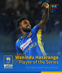 Pinnaduwage wanindu hasaranga de silva (born 29 july 1997), or wanindu hasaranga, is a professional sri lankan cricketer who plays for the national team in limited over internationals. Sri Lanka Cricket On Twitter Congratulations To Wanindu Hasaranga For Winning The Player Of The Series Award Slvwi