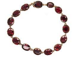 You can select from a huge collection of garnet rings, garnet pendants and bracelet designs at gempundit.com. Georgian Gold Flat Cut Garnet Bracelet 17k The Antique Jewellery Company