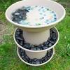 Certain fountains can double as bird baths. 1