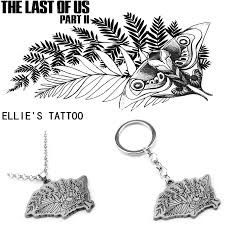 Wow 20 stunning video game tattoos. Cool Ps4 Game The Last Of Us 2 Ellie Tattoo Pendant Necklaces Plant Pattern Necklaces For Women Men Fans Jewelry Gift Pendant Necklaces Aliexpress
