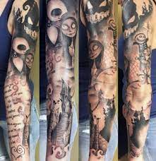 Tattoo Disney Sleeve Ideas Nightmare Before Christmas 44 Ideas Sleeve Tattoos Christmas Tattoo Tattoo Nightmares