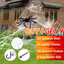 Scary halloween giant spider decoration horror size plush toy party house. Ul Li Not Including The Spider And Other Decoration Li Li Package Included Li Li 1x Spiders Web Li Li 2x Gutter Hooks Li Ul Walmart Canada