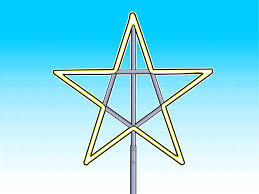 These diy lighted christmas stars are easy to make, and they look great indoors or outdoors. How To Make A Large Christmas Star 9 Steps With Pictures