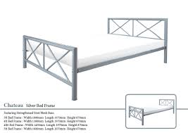 The celine metal bed features a simple but elegant modern design. Chateau Silver Metal Bed Frame Paul Paice Blinds Beds