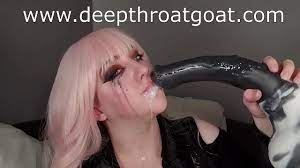 MissPrincessKay - Goth Girl Sucks And Deepthroat Gigantic Bad Dragon And  Sheds Black Tears While Taking A Load In The Mouth - XNXX.COM