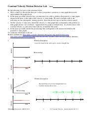 Even air moving (hot air the signal is then amplified by ic1:a and ic1:b. Motion Representation Of Motion Key Pdf Name Mrs Kalscheur U2019s Answer Key Date Pd Constant Velocity Particle Model Ultrasonic Motion Detector Lab Course Hero