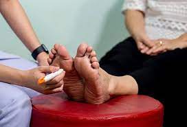 In this condition, the blood vessels of the legs suffer significant damage when plaque, a fatty deposit, accumulates inside them (6). Diabetic Foot Problems Symptoms Causes Treatment Guidelines