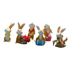 Unable to move after such a delicious meal. China Custom Life Size Fiberglass Resin Rabbit Statues For Sale Factory And Manufacturers Atisan Works