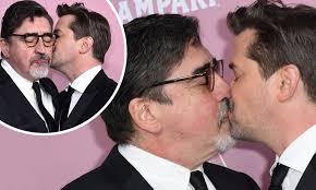 Spider-Man star Alfred Molina KISSES Broadway actor Andrew Rannells
