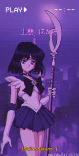 Discover the ultimate collection of the top anime wallpapers and photos available for download for free. Anime Aesthethic Edits Wallpapers Sailor Saturn Hotaru Tomoe Aesthetic Wallpaper