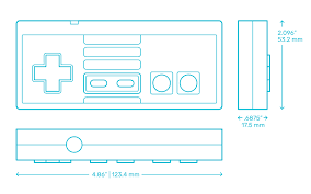 Nintendo switch (649) $39.99 new. Nes Controller Dimensions Drawings Dimensions Com