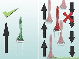 The harder you push when you shave, the more likely your shave will result in irritation and razor bumps. Which Way Do I Shave My Pubes