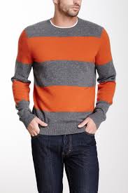 Cullen Cashmere Striped Raglan Pullover Sweater Nordstrom Rack