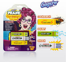 The teacher growls at little johnny, is that bubble gum in your mouth?! Buy Gag Chewing Gum 3 In 1 Prank Toys Set Shocking Water Squirt And Cockroach Snapping Gum Packs Make Your Friends Laugh And Prank Office Co Workers Practical Joke Trick Toy Gift