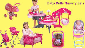 Baby Dolls Nursery Center Baby Annabell Feeding And Eating Potty Time Bath Time And Bed Time Youtube