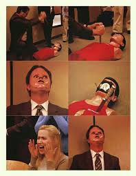 Stress Relief The Office Characters Office Stress Relief Office Memes