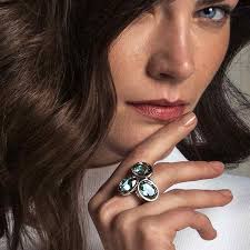 Anillo Tres Diamantes Swarovski