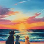 Paint Nite: Pawprints in the Summer Sand