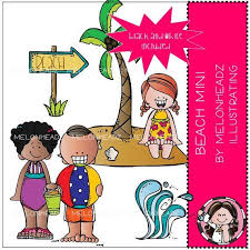 Beach Theme Black And White Beach Clipart Beach Clip Art Mini Etsy In 2020 Clip Art Beach Clipart Art