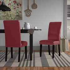 Pair mcm birchcraft danish style side chairs by baumritter. Red Kitchen Dining Chairs You Ll Love In 2021 Wayfair