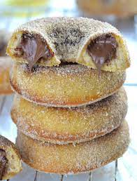 Nutella Filled Baked Donuts Homemade Donuts Recipe Desserts Nutella Recipes