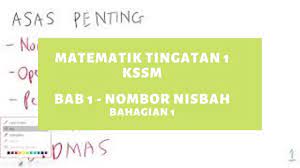 Nombor nisbah yang bukan integer biasanya ditulis dalam bentuk pecahan. Bab 1 Matematik Tingkatan 1 Nombor Nisbah Bhg 1 Kssm Youtube