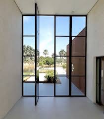 Steel Glass Floor To Ceilings Door Entrance Glass Doors Interior Door Design Metal Front Door