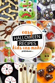 Easy Halloween Recipes Kids Can Make Picklebums
