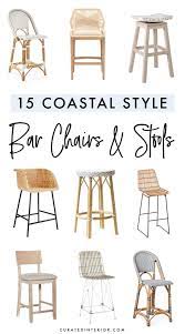 Safavieh tobie rattan bar stool with footrest, natural white wash walmart usa $ 259.32. 15 Coastal Counter Chairs For Beach Homes Bar Stools Kitchen Island Counter Chairs Bar Chairs