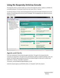168666349 Using The Kaspersky Antivirus Console By Lydiaeliza Issuu