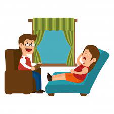 Diseño de sesión de psicólogo terapeuta de oficina | Vector Premium