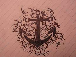 Anchor temporary tattoo / navy tattoo / nautical tattoos/ tribal /custom tattoos strugglingscotsman. Tribal Anchor Tattoo By Crazy Quasar On Deviantart