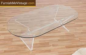 Check spelling or type a new query. Vintage Lucite Coffee Table With Beveled Oval Glass