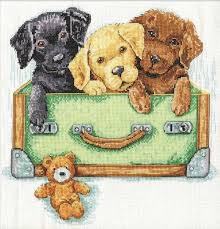 Cross stitch pattern to download for free in pdf, print and embroider tango dancers. Cross Stitch Kit Dog Sointechile Cl