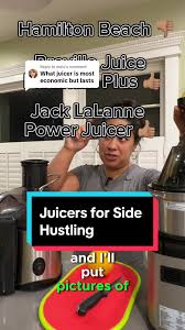 Replying to @mely in short i’d say the best juicers that i’ve used are the  Breville and Jack LaLanne. Hamilton Beach was the least favorite #juicers  #kuvings #jacklalannepowerjuicer #juicing ...